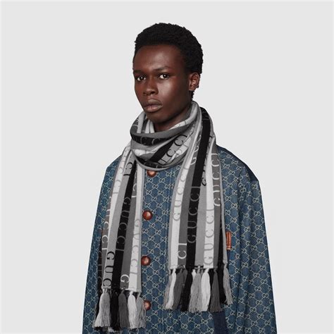 gucci striped scarf|gucci scarf outlet.